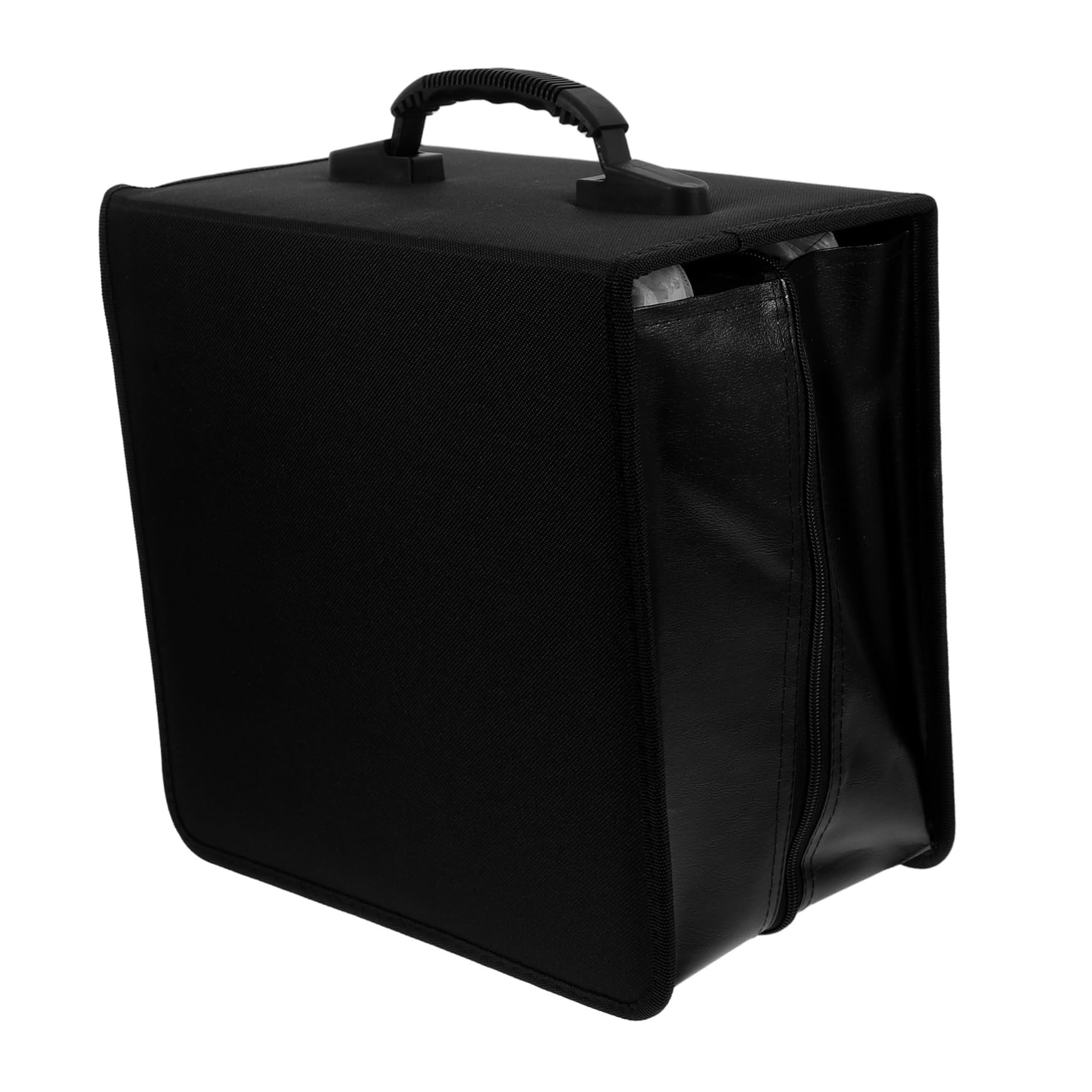 Piccola Custodia per Dvd in Pu con Maniglia capacità di Dischi Organizer per CD Dvd per Auto e Casa Custodia Protettiva per Viaggio