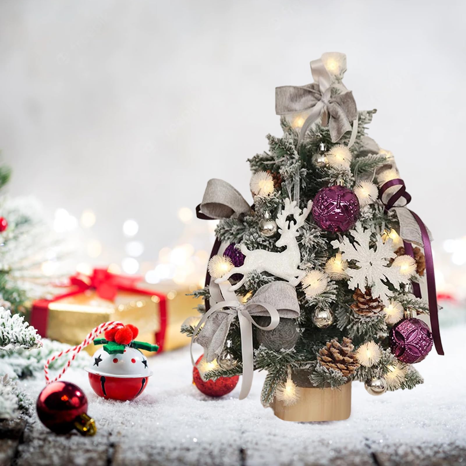 Árbol de Navidad, pequeño árbol de Navidad Artificial, de Mesa portátiles