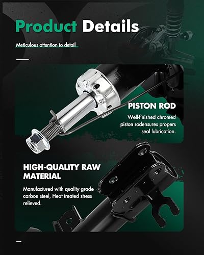 Miniatura 5 de SCITOO - Front Shock Absorbers for Chevy Fits 2013-2015 for Chevy Spark Shocks 3330089 73019 3330090 73020 Shocks Struts - 2Pc Set