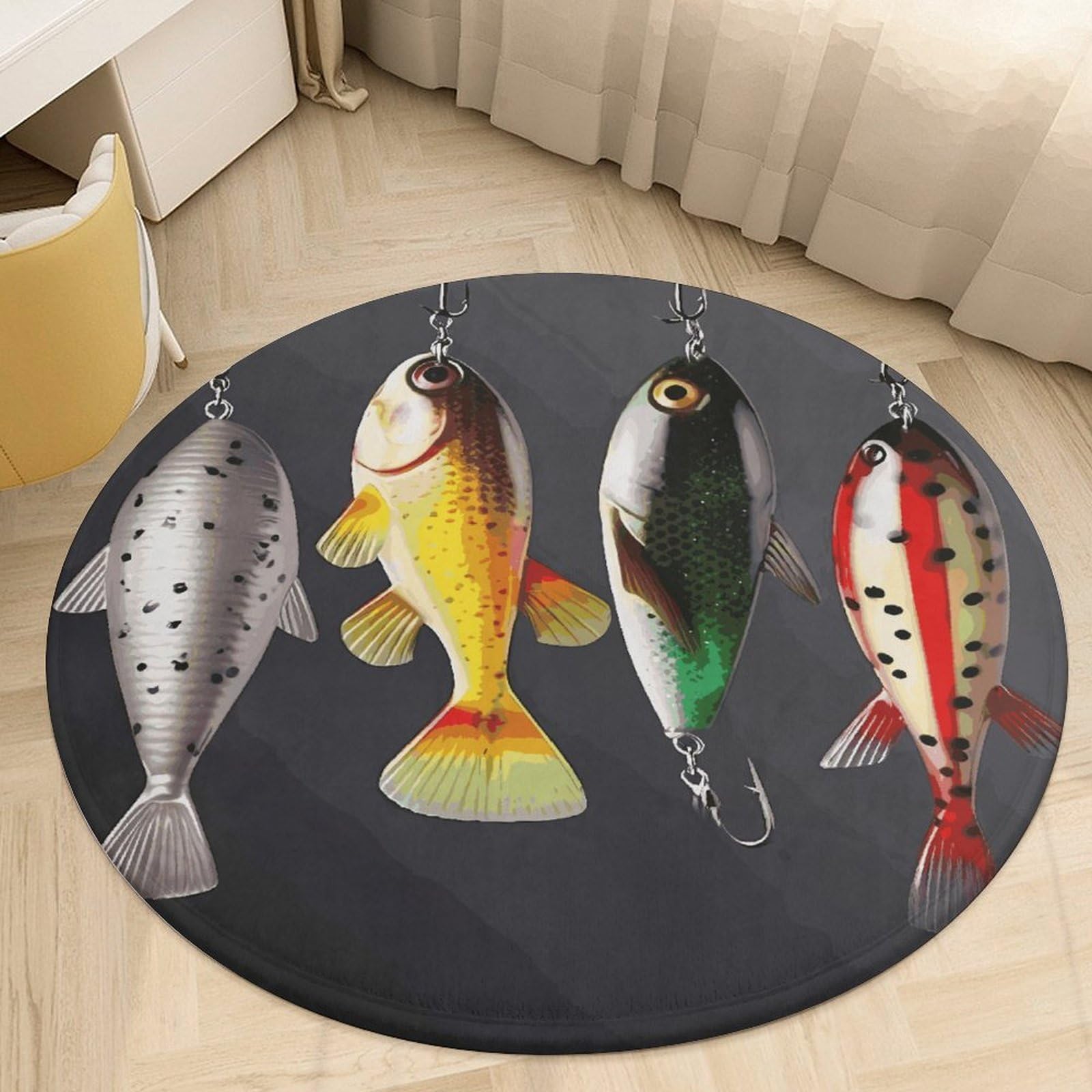 Tapis de salle de bain en peluche absorbant l'eau et antidérapant à poils courts