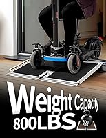 Vista 3 de FACHNUO Rampa portátil para silla de ruedas de 2 pies, rampas de aluminio antideslizantes para discapacitados con asa, rampa plegable de umbral