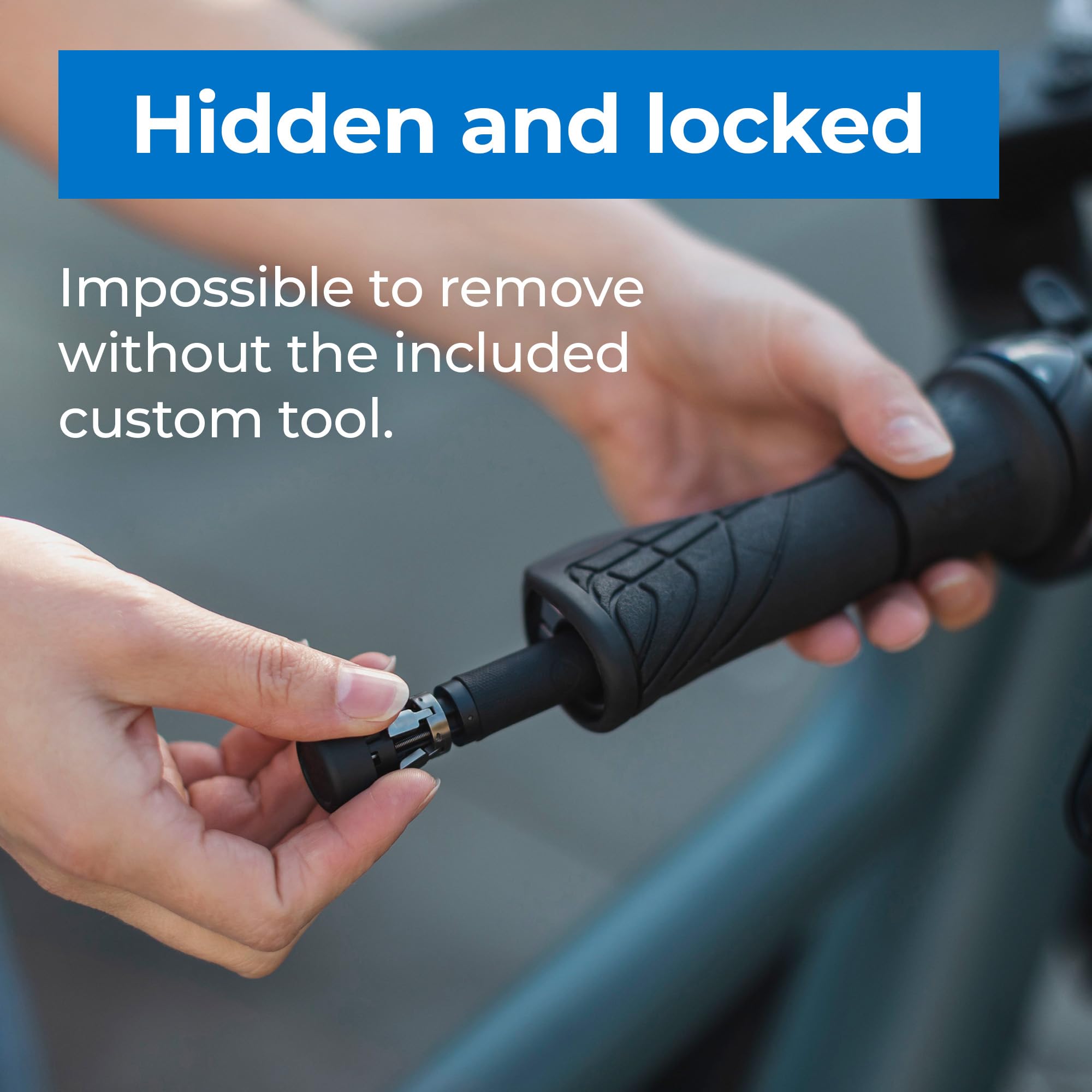 BikeFinder Gen2 - Anti-Theft Bike Tracker with Wi-Fi, GPS, LPWAN and Bluetooth, Hidden and Locked Inside Handlebar, Worldwide Coverage, eSIM Included - Subscription Required