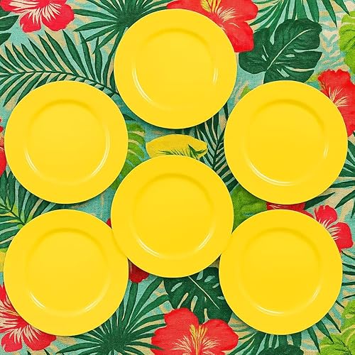 Vista 44 de Reston Lloyd Juego de platos de ensalada de melamina de 6 piezas, gris