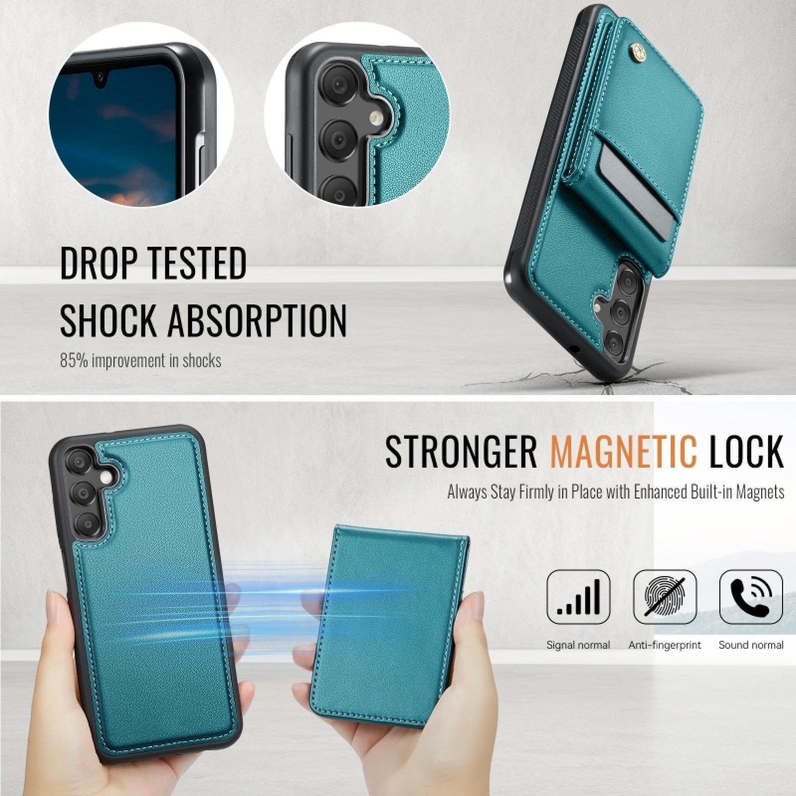 Amazon.com: HJZSZX for Samsung A54 (5G) Magnetic Leather Wallet