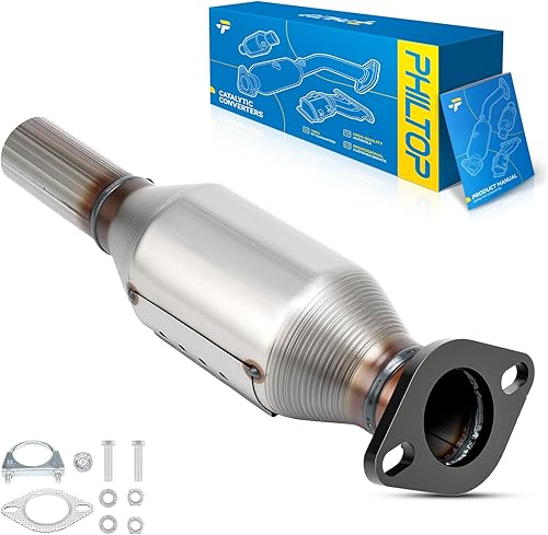 Vista 64 de PHILTOP Convertidor Catalítico de Salida Recta Compatible Directamente con Elantra 2.0L 2004-2012, Tiburon 2.0L 2007-2008, Spectra/Spectra5 2.0L