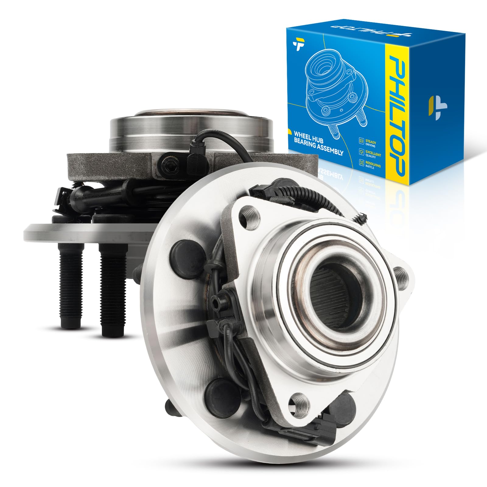 PHILTOP Front 515151 Wheel Bearing and Hub Assembly 5 Lugs for Ram 1500