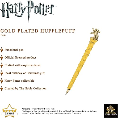 Miniatura 3 de The Noble Collection Harry Potter Hogwarts House Pen - Hufflepuff