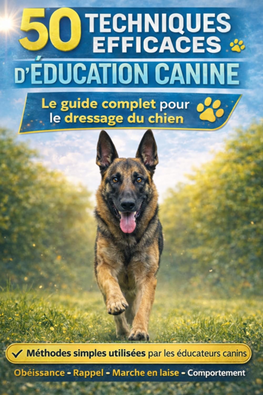 50 techniques efficaces d’éducation canine : le guide complet pour le dressage du chien: Dressage du chiot, éducation du chien : obéissance, rappel, ... jeux, marche en laisse et bons comportements