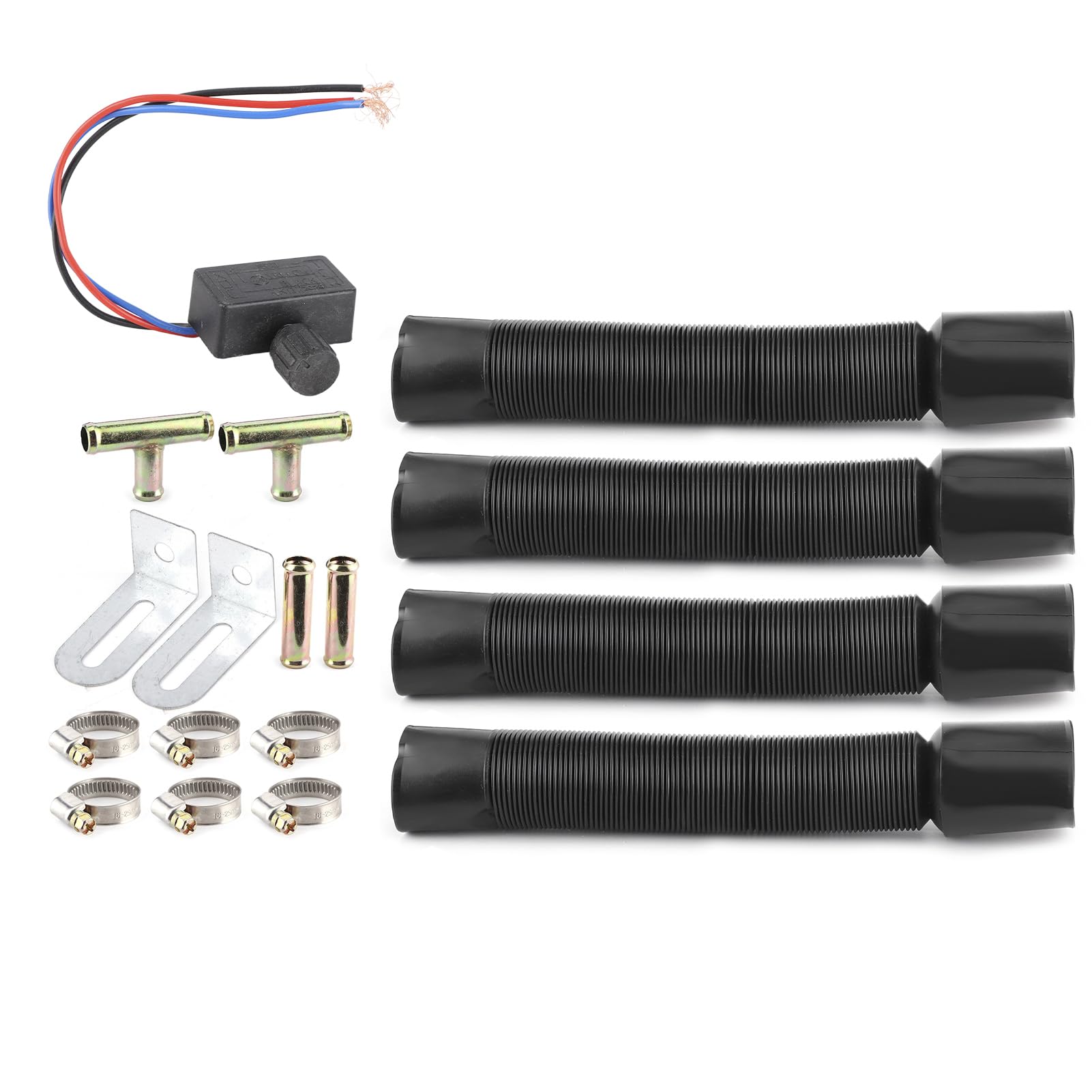 Calentador de Coche-Duokon 12V 50W Calentador de Coche 3 Orificios Calentador de Calentamiento rápido portátil de Invierno Eliminación de Escarcha Bajo Nivel de Ruido