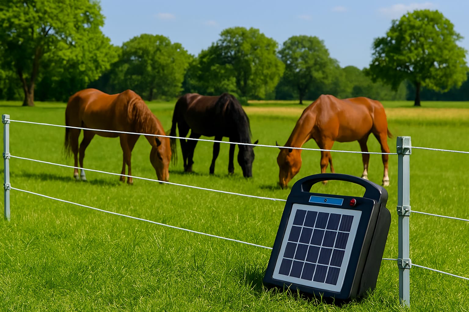 Valla eléctrica eléctrica de 12 V, 12 V, batería de valla eléctrica, 2,2 km, 100 mJ, ID6100 + comprobador de vallas