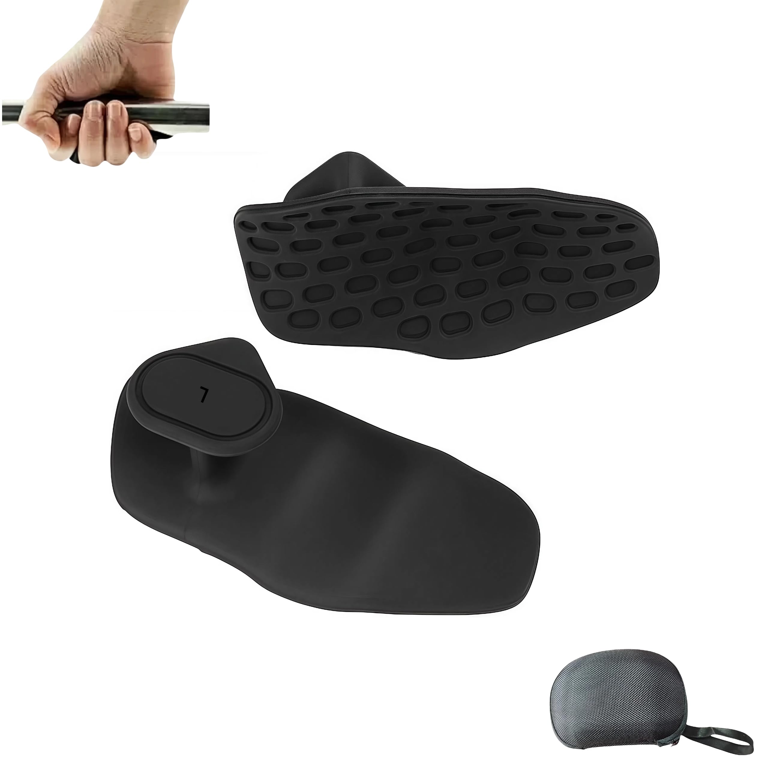 XXFKQ Ergonomic Anti-Slip Rubber Gym Gloves for Men & Women - Weight Lifting, Deadlifts, Dumbbell Training, and Bodybuilding - Sweat-Free Palm Protection with Fingerless Design Workout Grips