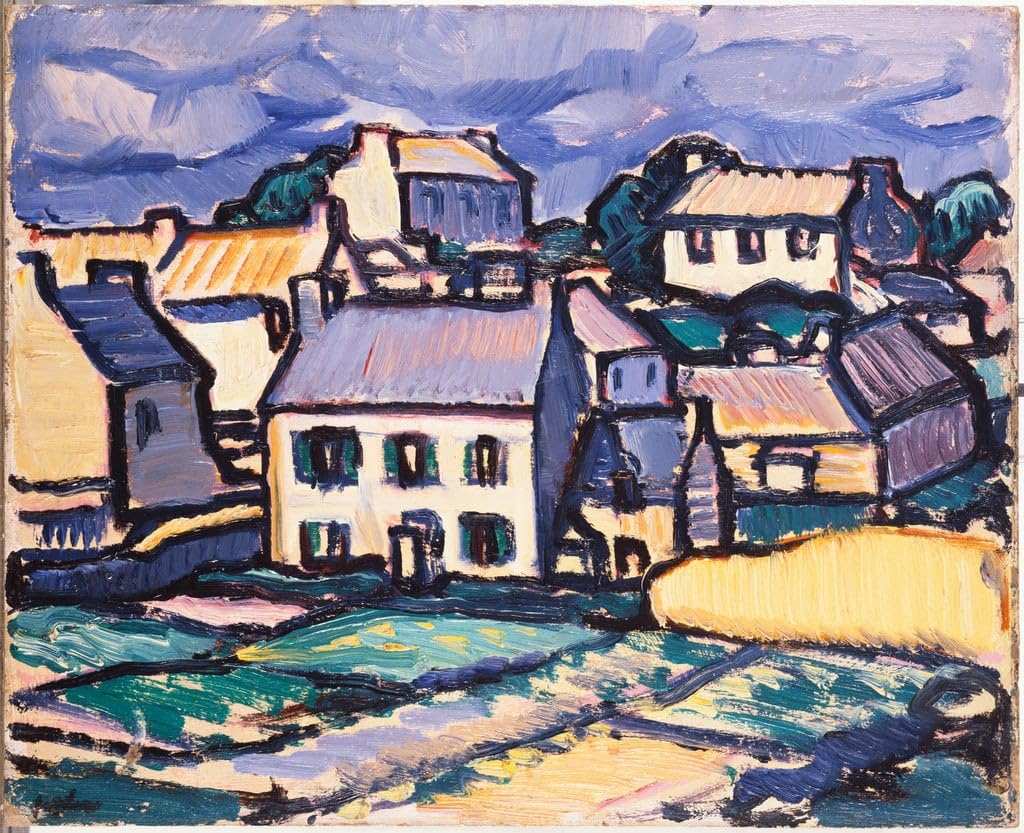 Toile affiche de arts Île de Bréhat Bretagne Samuel John Peploe 60x90cm