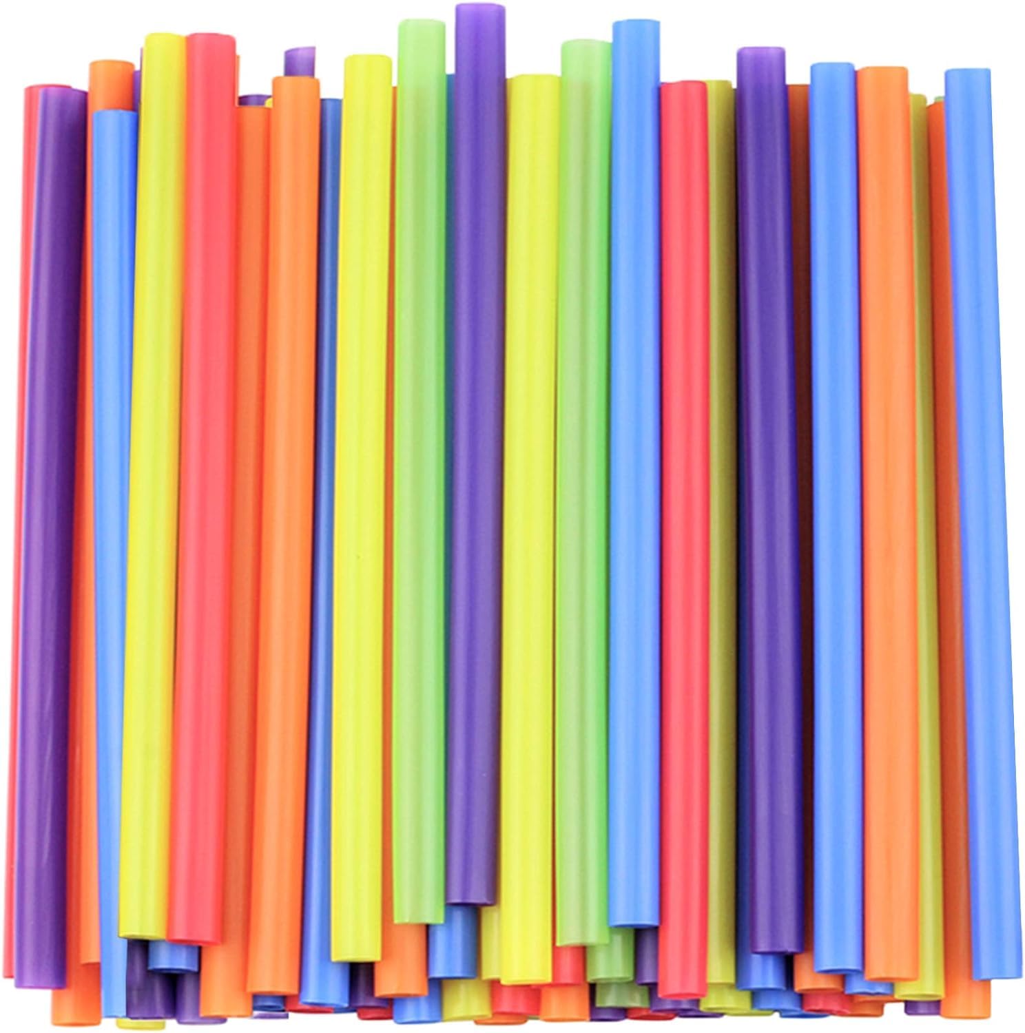 10 Inch Drinking Straws(10 Inch x 0.23 Inch)(1000PCS, Multicolor)