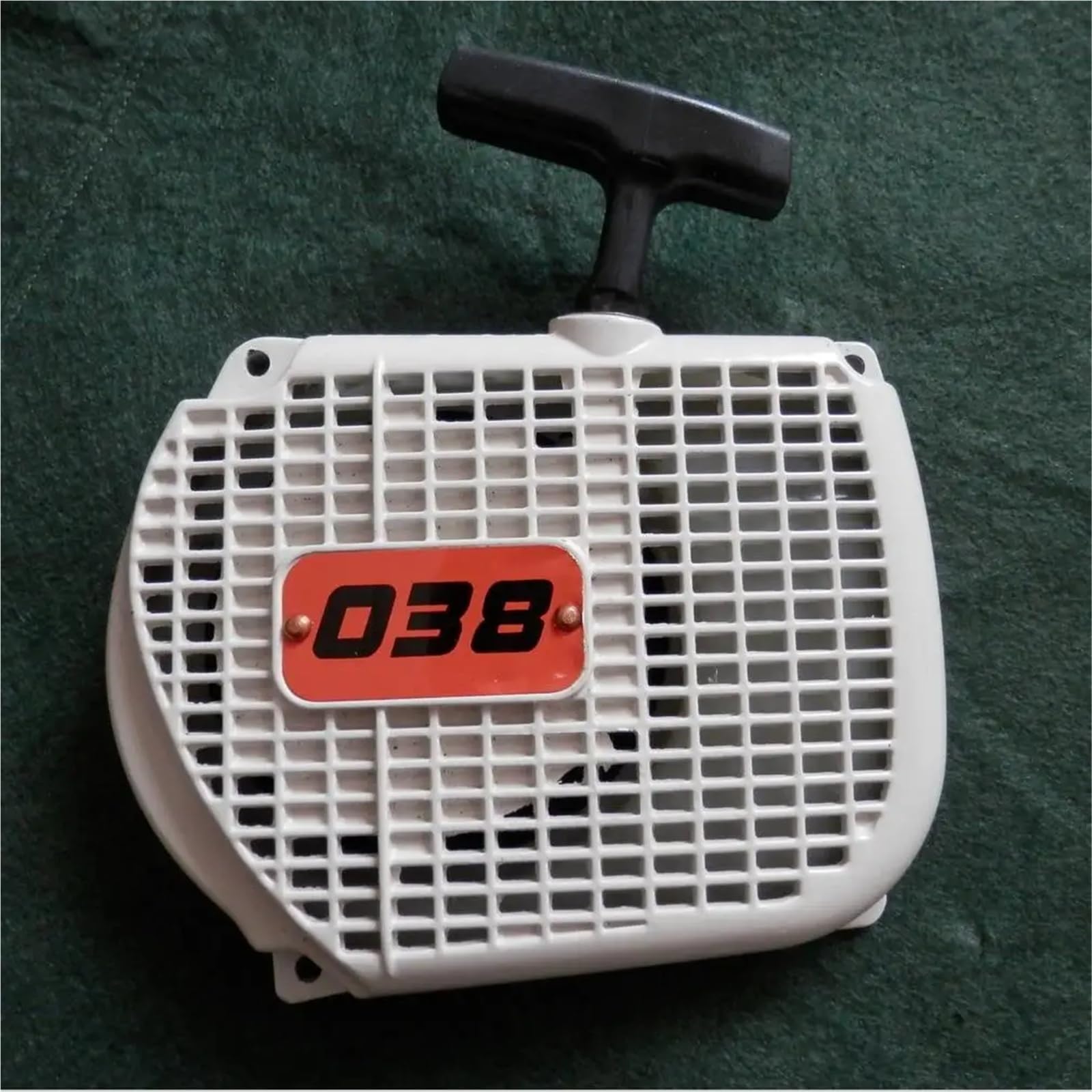 Arrancador de Retroceso 038S for motosierras 038W MS380 MS381 MS382, Mango de Agarre, Cubierta de Cuerda, Conjunto de trinquete de Arranque por Cuerda(038 Style)