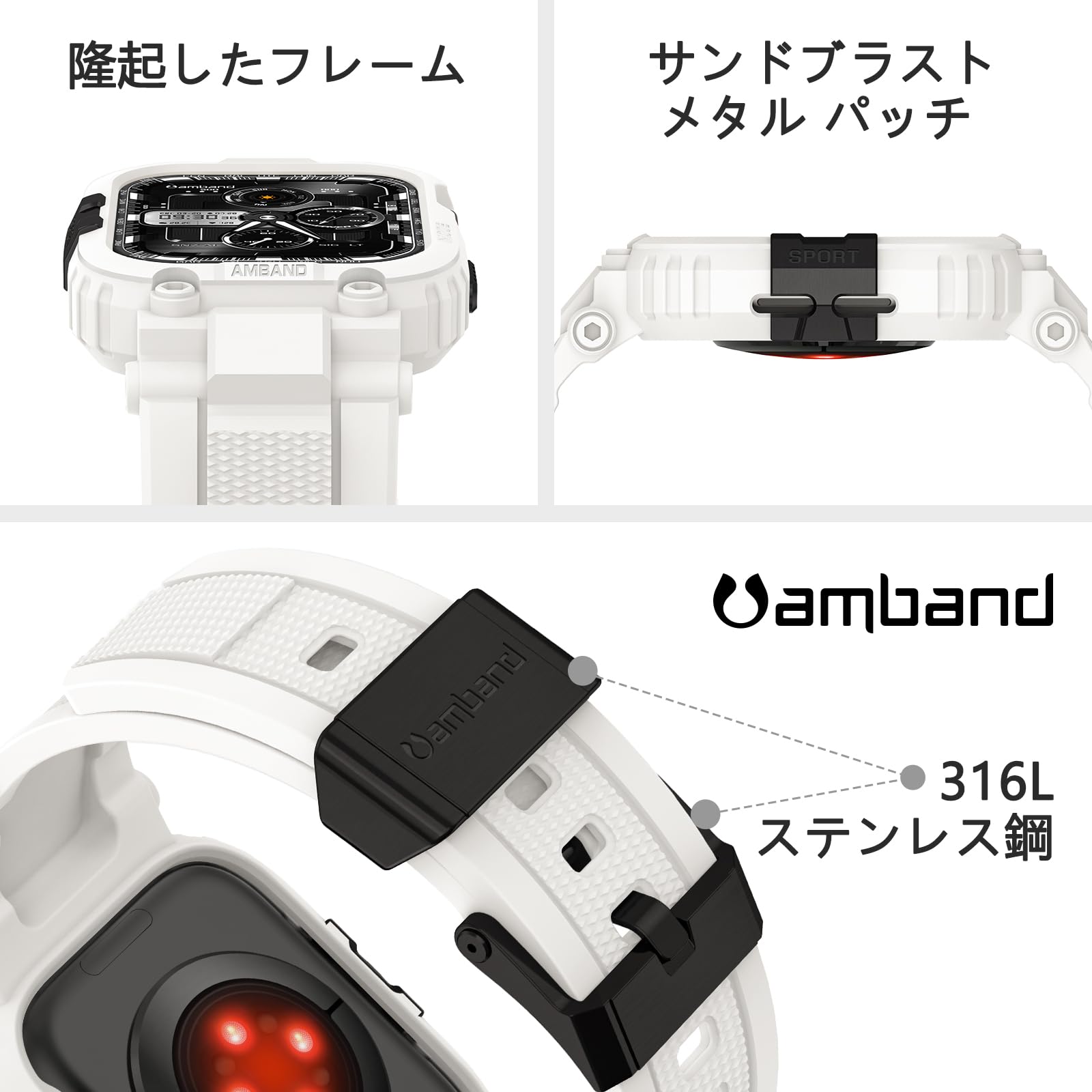 Amazon.co.jp: コンパチブル Apple Watch バンド 45mm 44mm 42mm