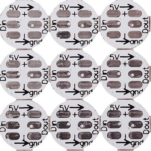 Vista 2 de BTF-LIGHTING WS2812B - 100 píxeles LED RGB inteligentes direccionables individualmente 5050SMD para Arduino, módulo LED RGB de 1 LED, píxeles