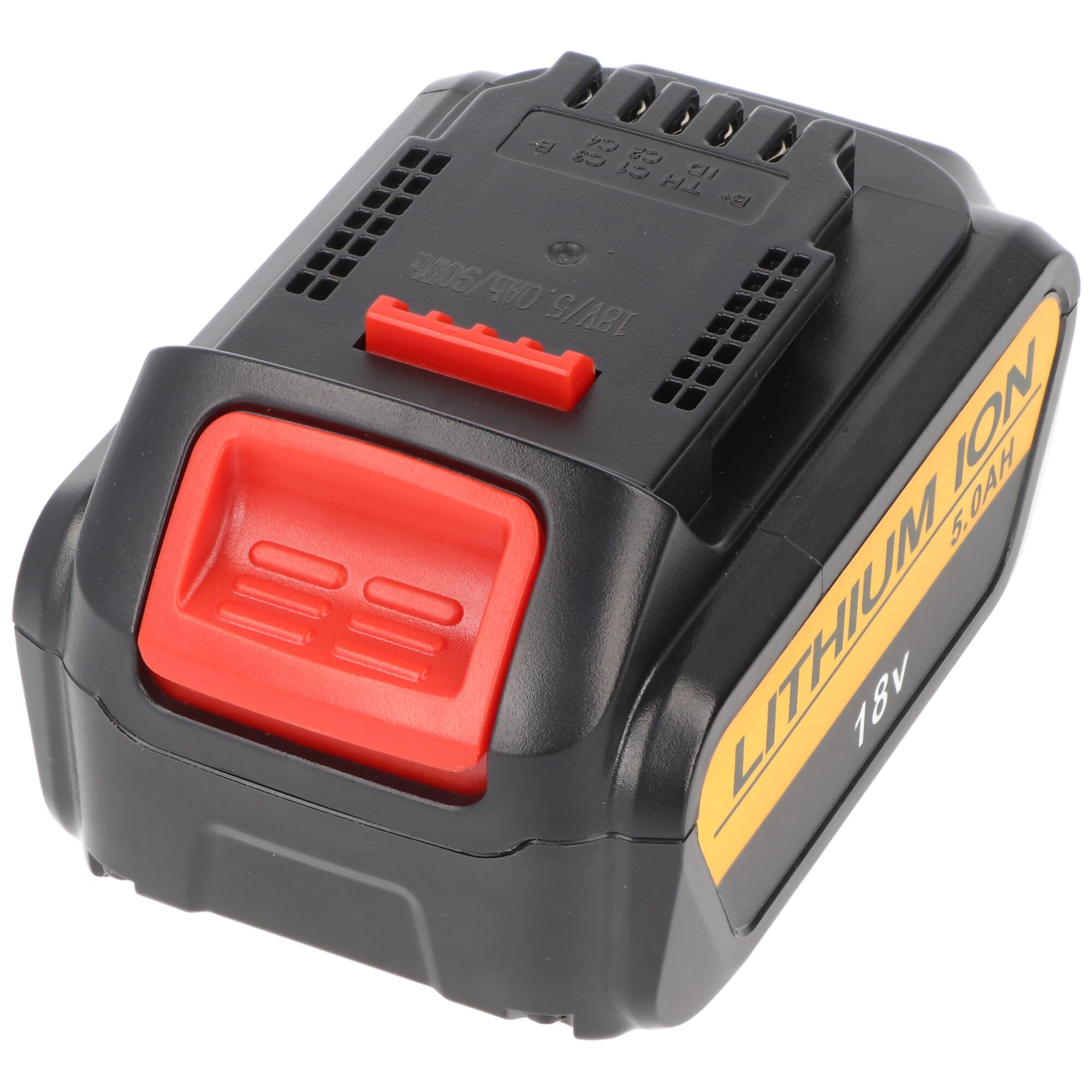 AccuCell - Batería para Dewalt DCB180, DCB181, DCB182, DCB183, DCB185, DCB200, DCB201, DCB203, DCB204 (ion de litio, 5 Ah)