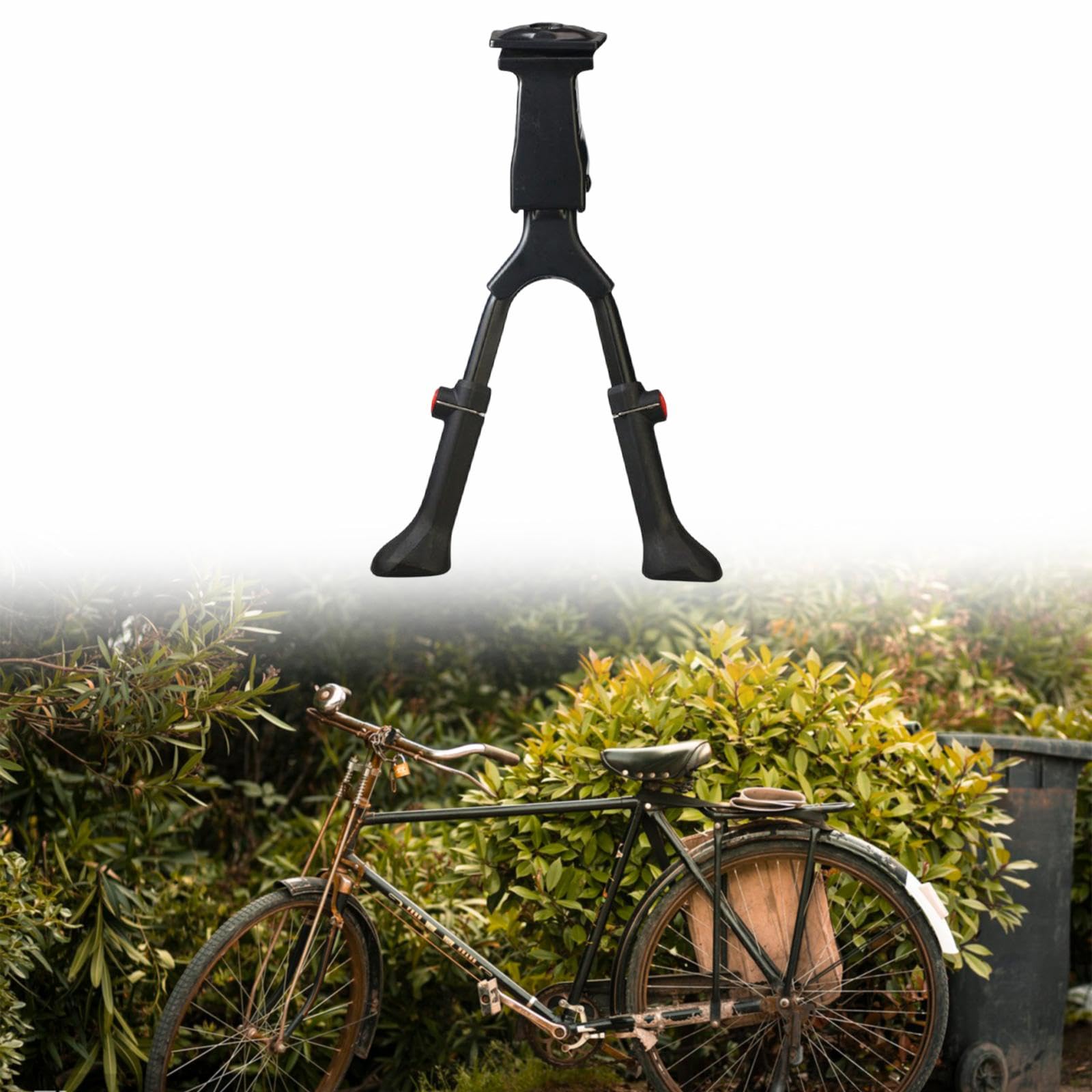 Gralara Cavalletto Centrale per Bicicletta, Facile da Installare, Cavalletto Doppio per Bicicletta, Cavalletto per Bicicletta Cruiser.