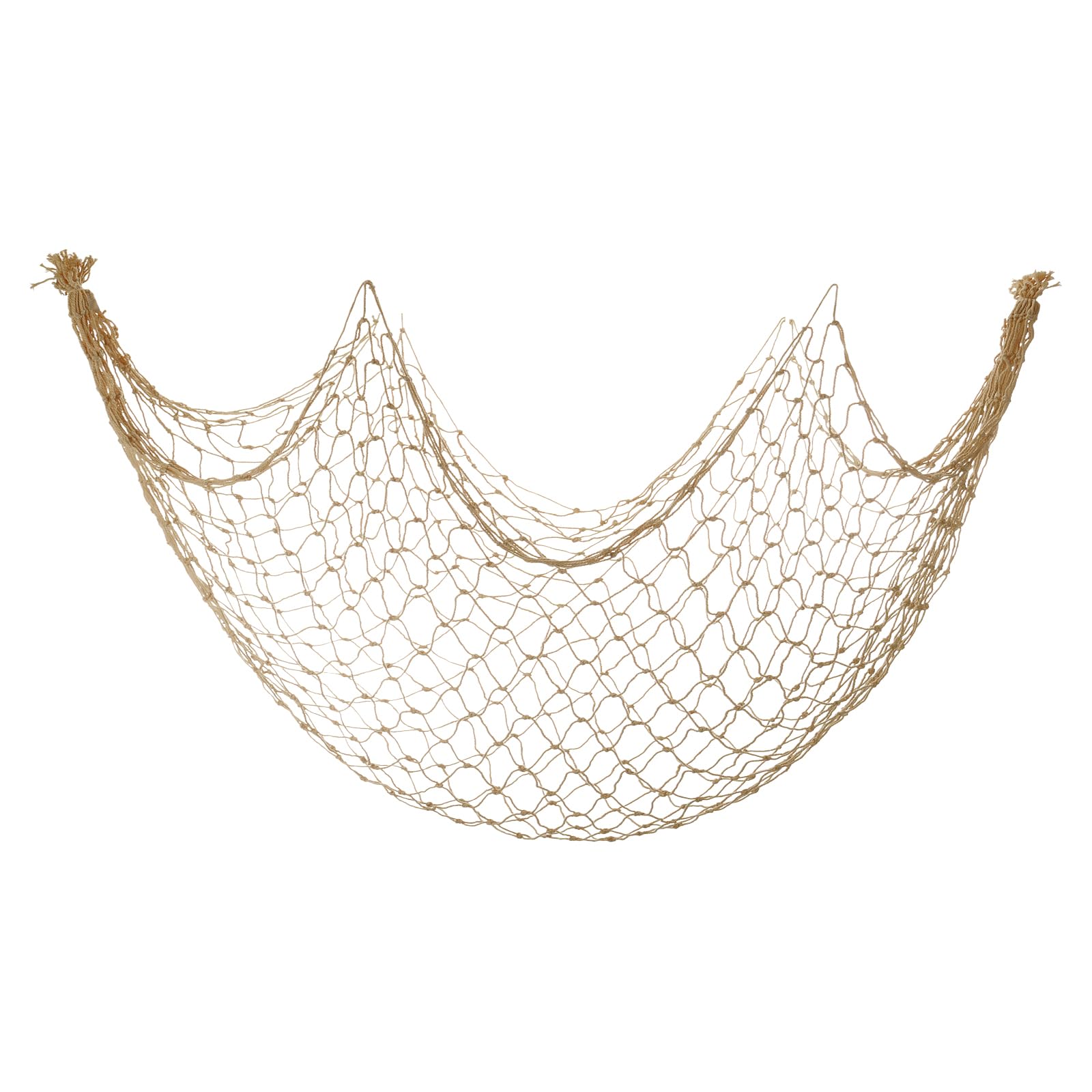 YELARXI Decorative Fishing Net, Fish Net Decor for Wall, 80x40 Inch & Cotton & Natural & 1Pcs -Fitting for (Nautical Themed Party/Photography/Ocean Decoration)