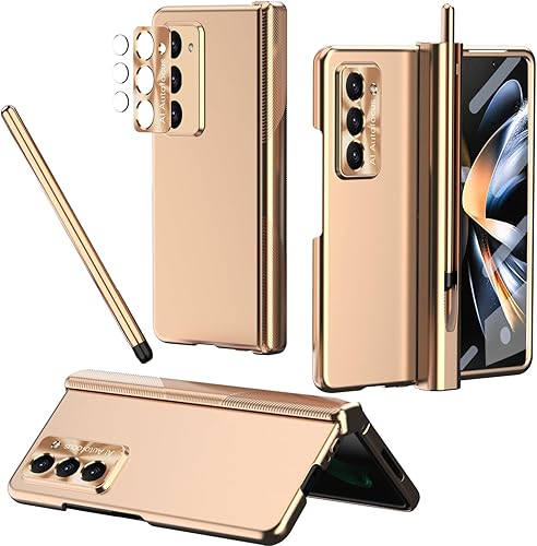 Miniatura 8 de NINKI Funda compatible con Galaxy Z Fold 5 con soporte para S Pen y S Pen, protector de bisagra, protector de pantalla, funda para teléfono Galaxy Z