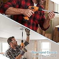 Vista 5 de ChgImposs Juego de 3 piezas de soporte de punta de taladro magnético escalable, 3.15"/4.72"/5.51"(80/120/5.512 in) Soporte de broca