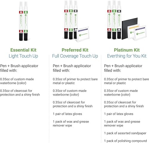 Miniatura 8 de TouchUpDirect KH3 - Brocha de retoque de obsidiana negra compatible con Infiniti Exact Match - Kit esencial