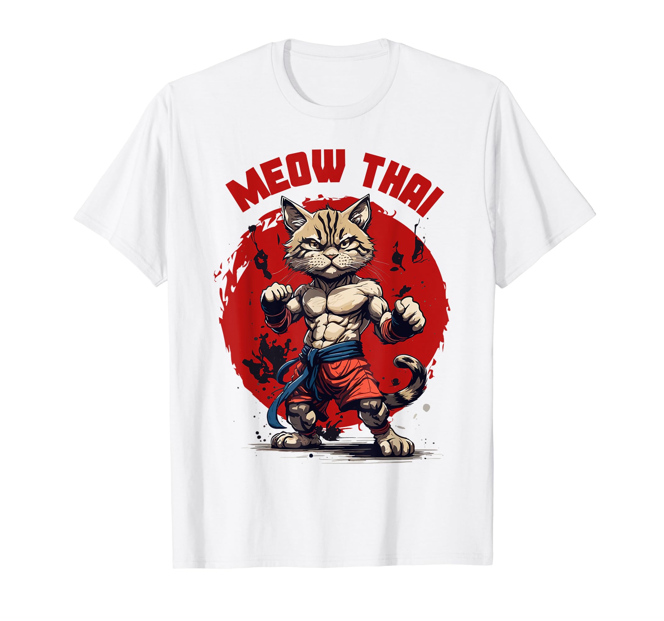 Meow thai, funny muay thai and cats lover T-Shirt