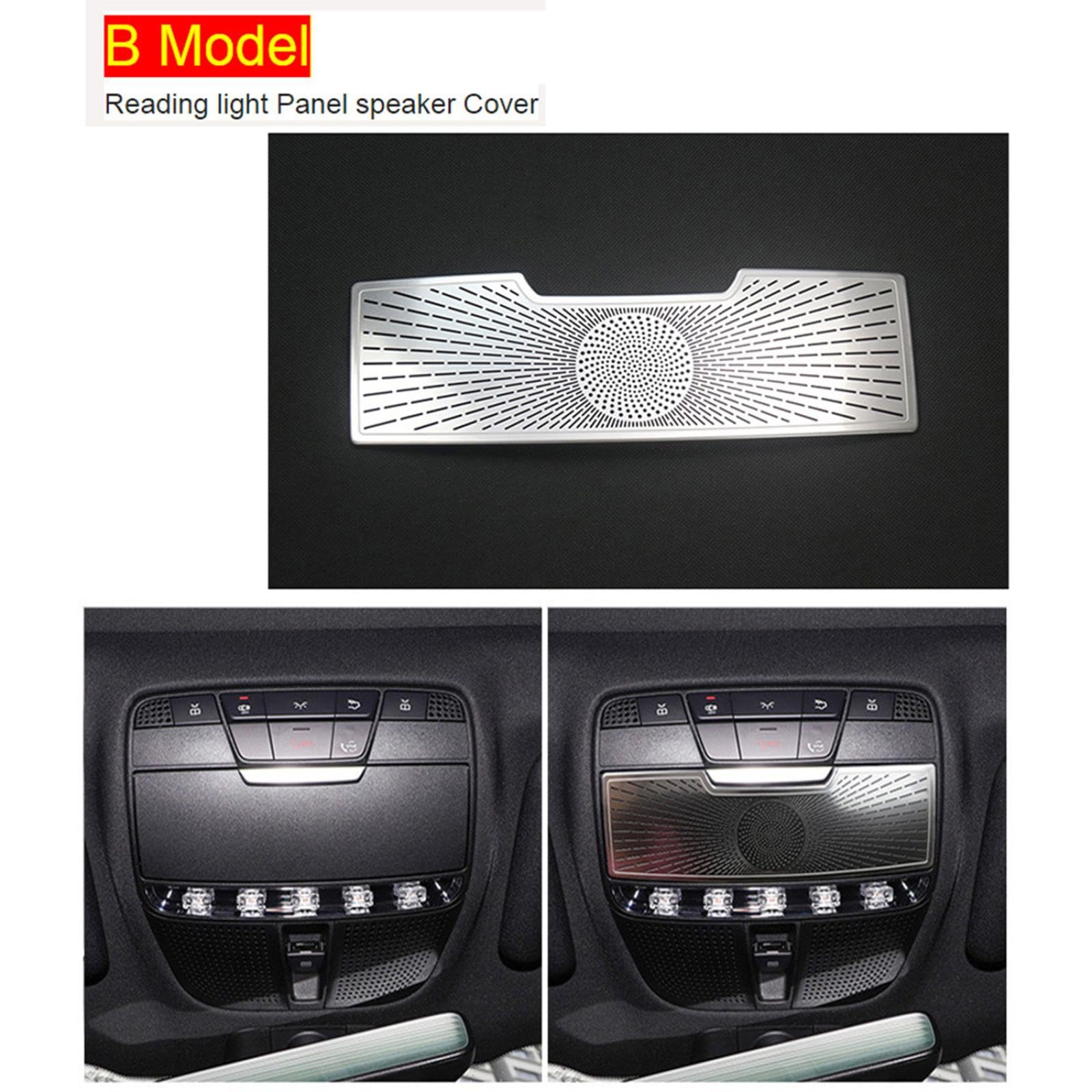 Osłona Głośnika Audio na Samochodowe dla Mercedes-Benz C-Class W205 GLC X253 2015-2021, Naklejka na osłonę głośnika samochodowego na deskę rozdzielczą
