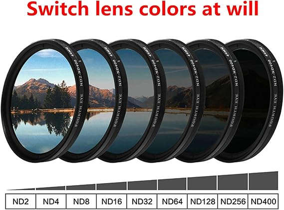 willochra Nd sunglasses, Adjustable Tint Sunglasses for Men 1-9 Gears Rounded Polarized Glasses with Nd Filter Lenses