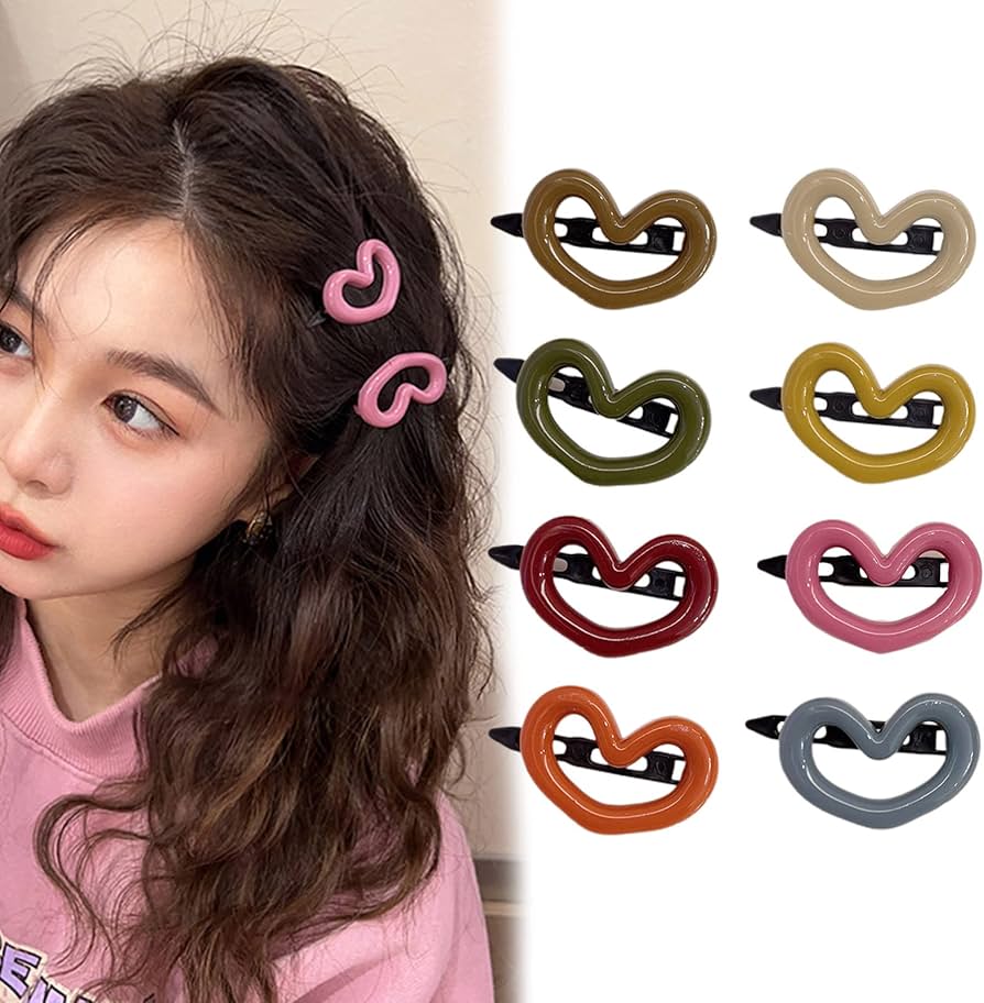 Amazon.co.jp: ハートヘアピン ヘアクリップ ハートヘアピン ヘア