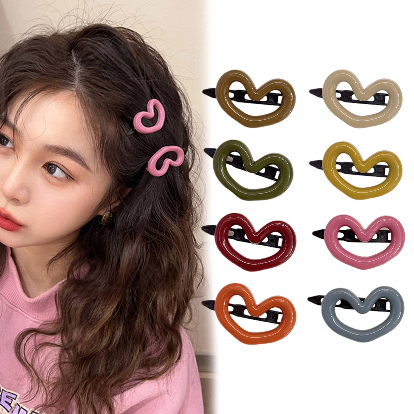 Amazon.co.jp: ハートヘアピン ヘアクリップ ハートヘアピン ヘア