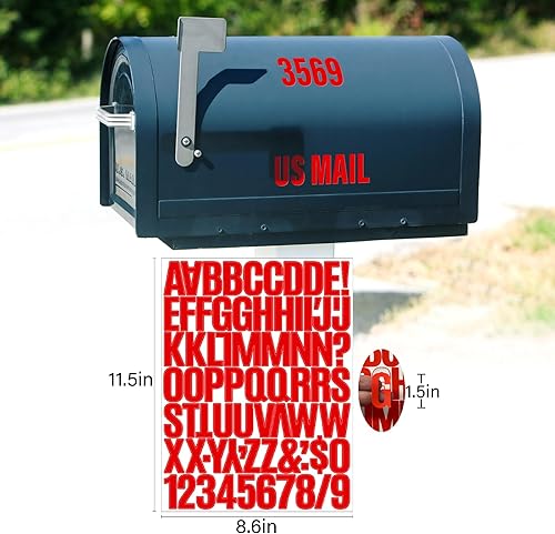 Vista 212 de Calcomanías de letras, 300 piezas, 30 hojas, vinilo autoadhesivo, impermeable, números de buzón, alfabeto para buzón, ventana, puerta, letrero, Negro