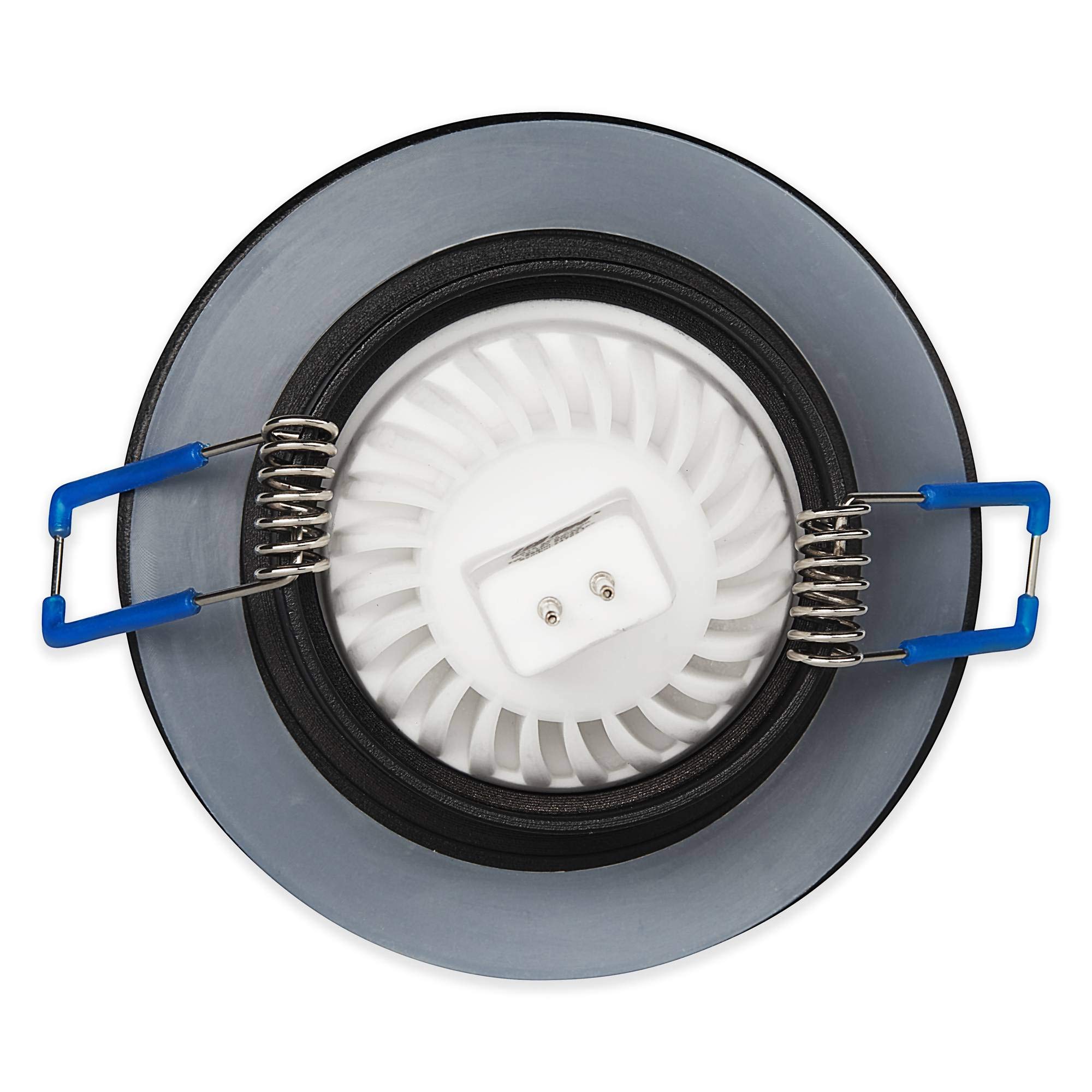 LED Einbaustrahler Schwarz, 7W, Warmweiß – Flach & Schwenkbar Für Decke