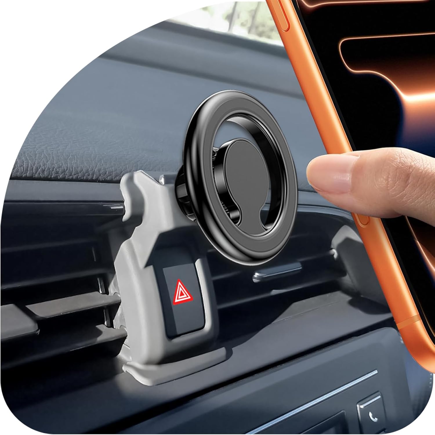 Car Phone Holder, Air Vent Phone Stand Mount, for Honda Civic 2021 2020 2019 2018 2017 2016, for Magsafe, Auto Dashboard Magnetic Navigation Bracket, for iPhone, Samsung and All Smartphone