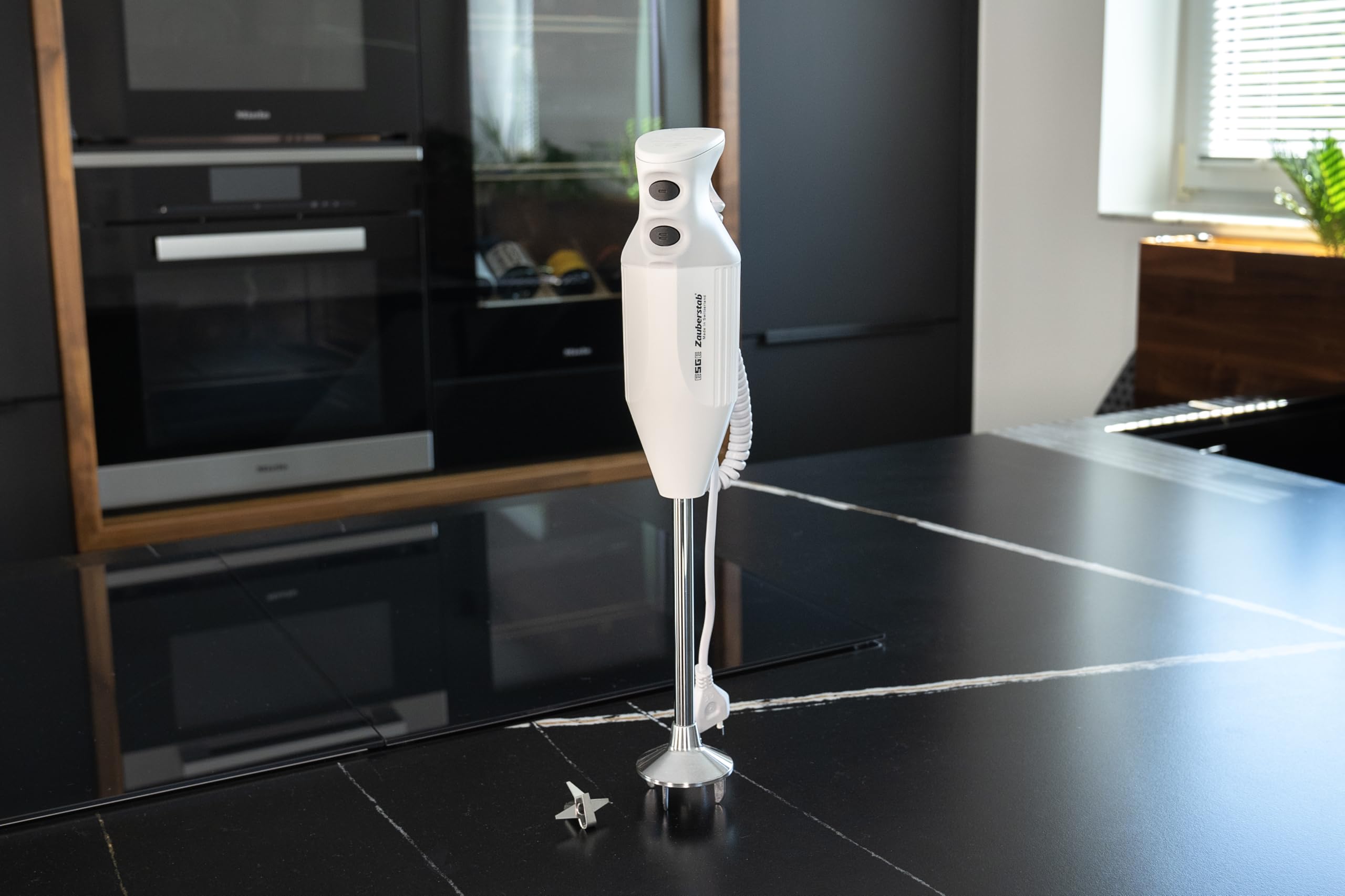 ESGE-Zauberstab P 350 Profi, frullatore a immersione bianco con accessori, fino a 22.000 giri/min, 90880, bianco/grigio