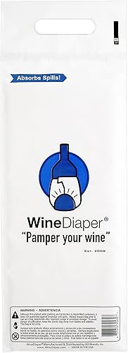 Miniatura 3 de Pañal de vino – Bolsas reutilizables para botellas de vino protectoras y absorbentes para viajes (paquete de 3) fabricadas en los Estados Unidos