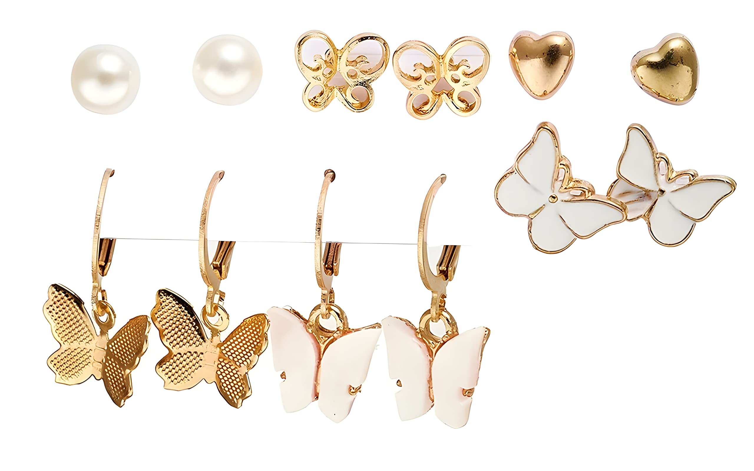See full amazon price history chart for Amazon Brand - Anarva Stylish Fashion Butterfly Heart And Pearl Earrings For Women & Girls Pack Of 6 Pair Amazon Brand - Anarva Stylish Fashion Butterfly Heart And Pearl Earrings For Women & Girls Pack Of 6 Pair (B0BYNZ1W7V) Amazon Price History, Amazon Price Tracker