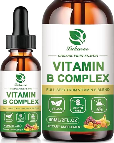 Gotas líquidas complejas de vitamina B suplemento de vitaminas sublingual del complejo B para hombres mujeres veganas lo mejor para uñas saludables