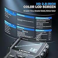 Vista 6 de LAUNCH CR529 - Herramienta de diagnóstico con escáner OBD2, escáner OBD2 completo para automóviles, lector de códigos de luz de motor, actualización