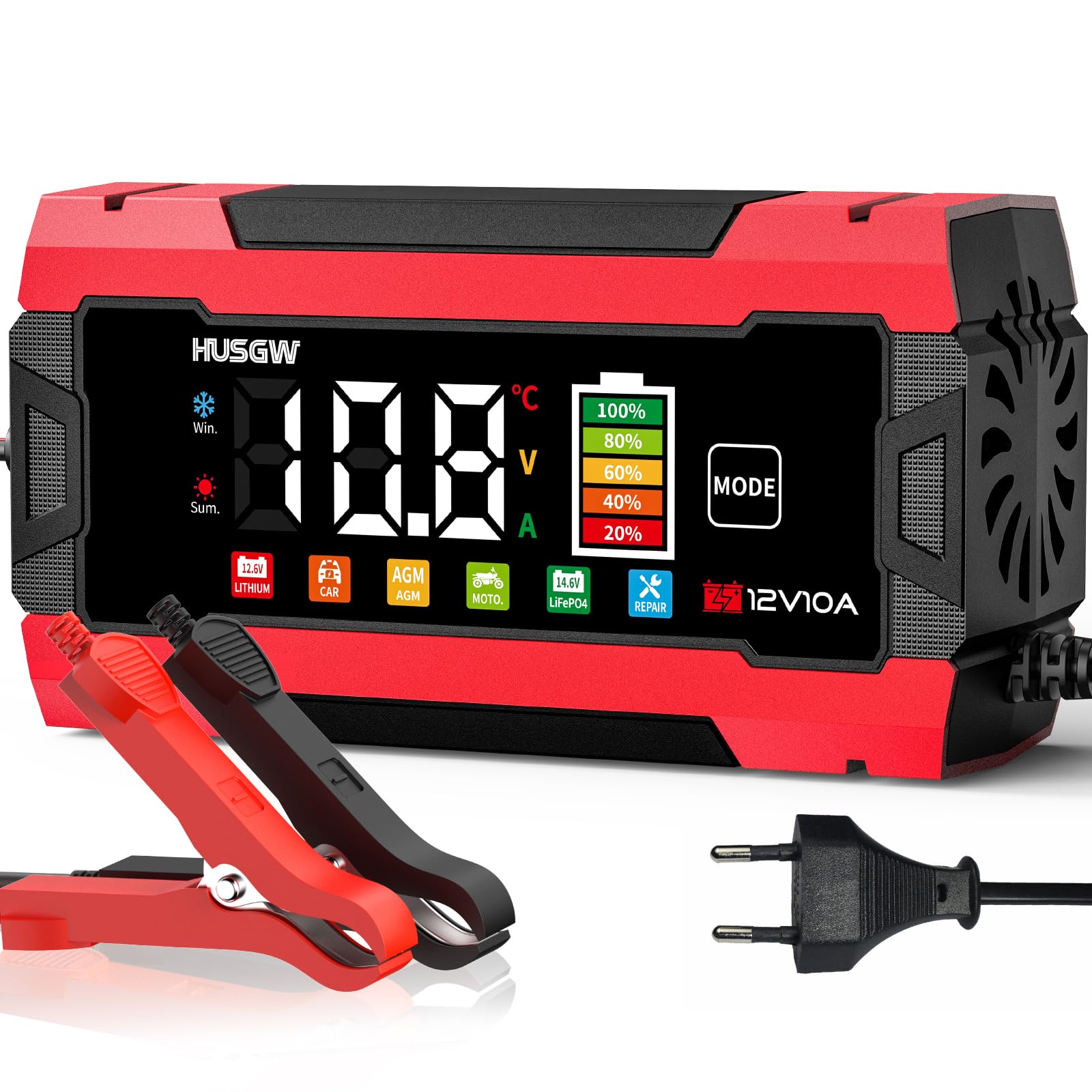 chargeur de batterie voiture 10a 12v