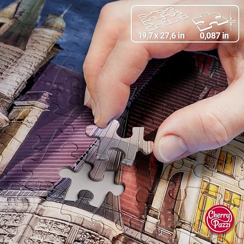 Miniatura 6 de CherryPazzi Castle in Moszna - Rompecabezas de 1000 piezas para adultos y adolescentes con colores vivos, interactúe con familiares y amigos, regalo
