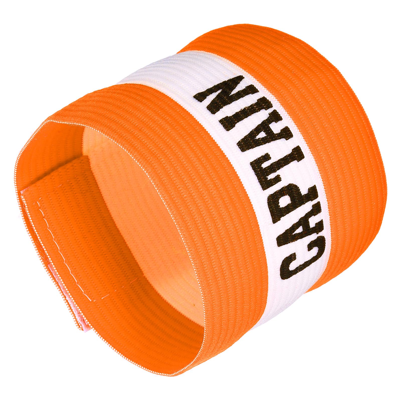 YOKIVE Captain Armband, Nylon Protective Arm Badge, Adjustable Flexibility, Great for Team Training Competitions (Orange