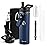 RAYMYLO Insulated Water Bottle 20 oz, Triple Wall Vacuum Stainless Steel (Cold for 48 Hrs), Leak Proof & Non-BPA, Kids Water Bottle Jug for School with Straw Spout Lids, Navy Blue