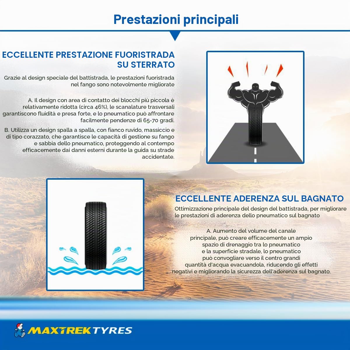 GOMME PNEUMATICI MAXTREK 265/75 R16 123Q MUD TRAC