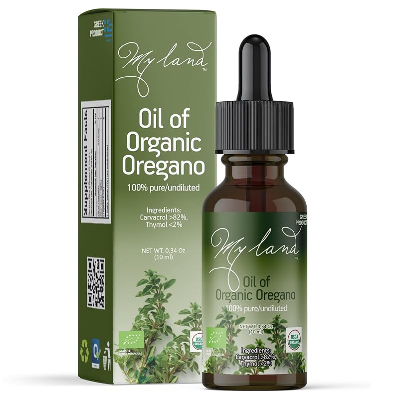 MY LAND Óleo de Orégano Orgânico, 82% Carvacrol, 10 mL
