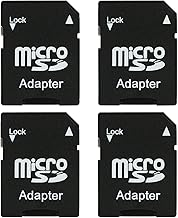 Pack of 4 Micro SD Card Adapters, Compatible with Many Devices with SD Card Slot, Such as Laptops, Cameras etc.