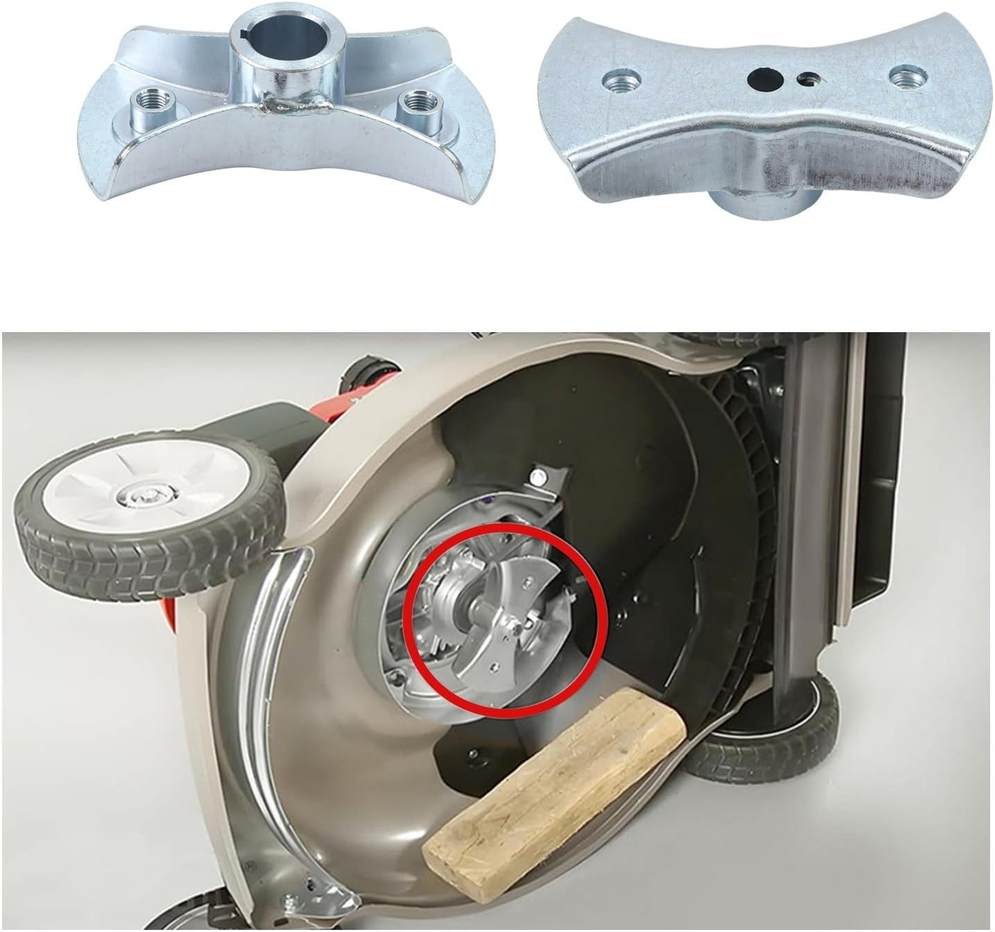 72610-VG3-030 Lawn Mower Blade Holder HRN216 HRR216K6 HRR216K7 HRX217 with Bolts and Spacer, Silver Steel Kit