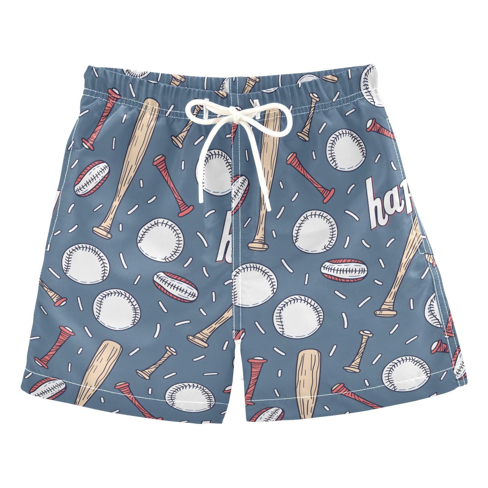 ALAZA Cartoon Jellyfish Bubble Boys Quick Dry Beach Board Shorts Kids Swim Trunks Bathing Suit Swimsuit 4T Multicolor