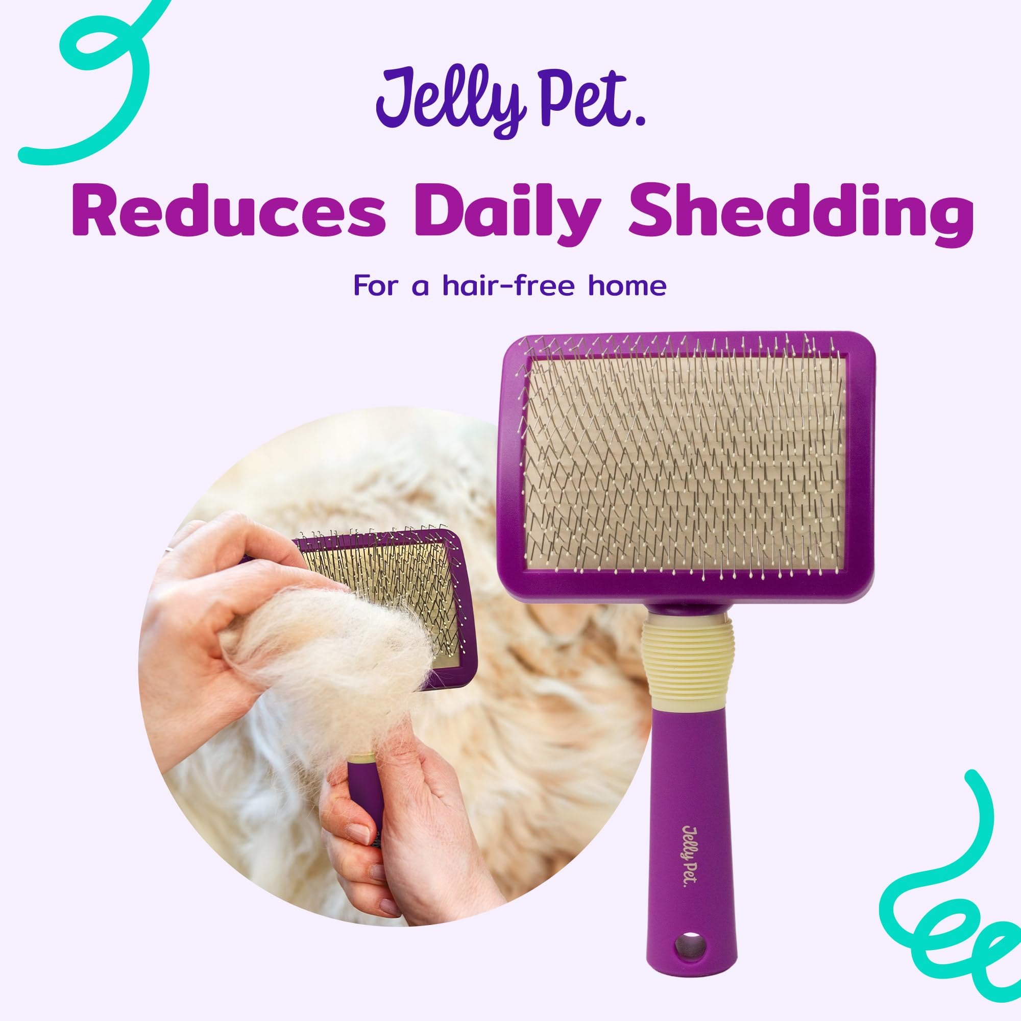 Jelly Pet Cepillo giratorio deslizante, cabezal de cepillo móvil