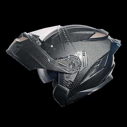 Miniatura 3 de Casco de rostro completo 1Storm, con módulos de motocicleta y bicicletas de la calle, con armadura de visera parasol, dual y movimiento de volteado